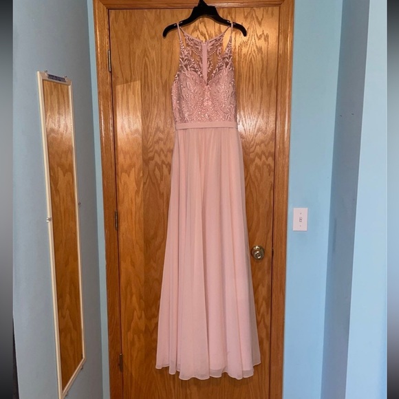 Kennedy Blue | Blush Pink | Jasmine Beaded Bridesmaid Dress - Picture 9 of 12